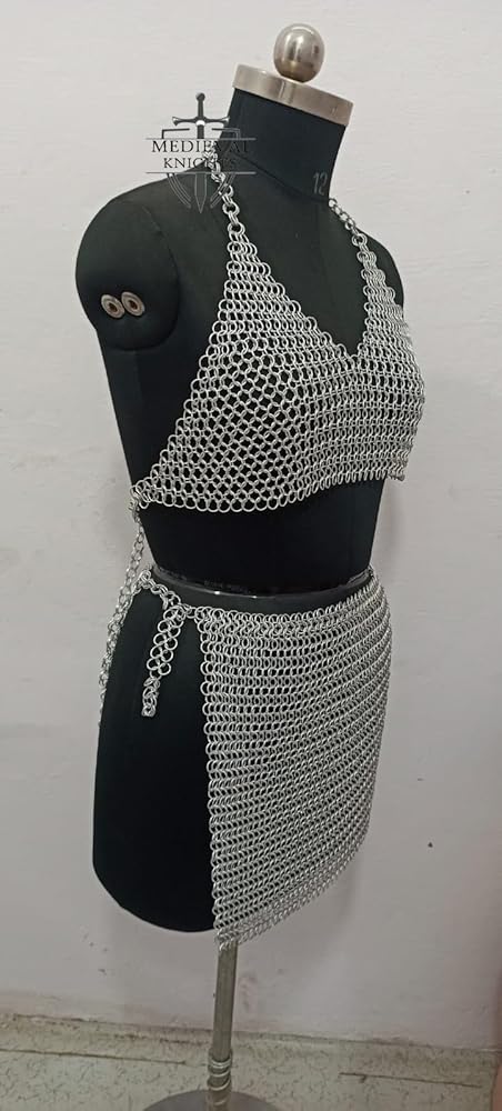 Amazon.com: Chainmail Bra & Skirt, 10 mm Aluminium Butted